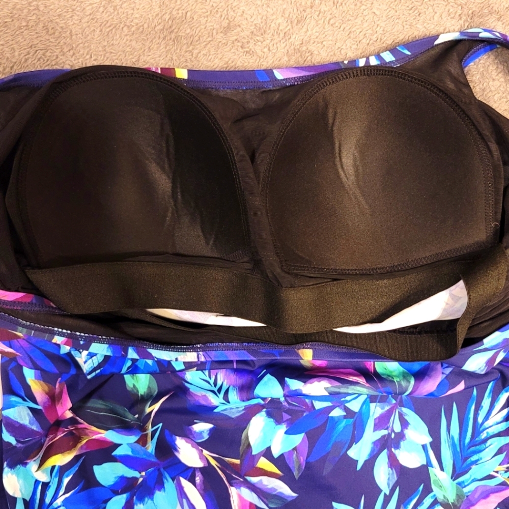 NWT Plus Size Tankini Top Swimsuits For All 18 18W Cruis4 - Picture 4 of 7